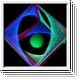 Bunter W�rfel 3D String Art