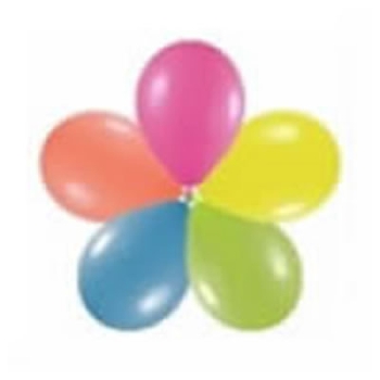 Luftballons Neon Sortiment, 90/100cm, 100er Pack