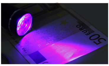 LED UV Taschenlampe / Geldscheinprüfer McShine, 90lm, Aluminium