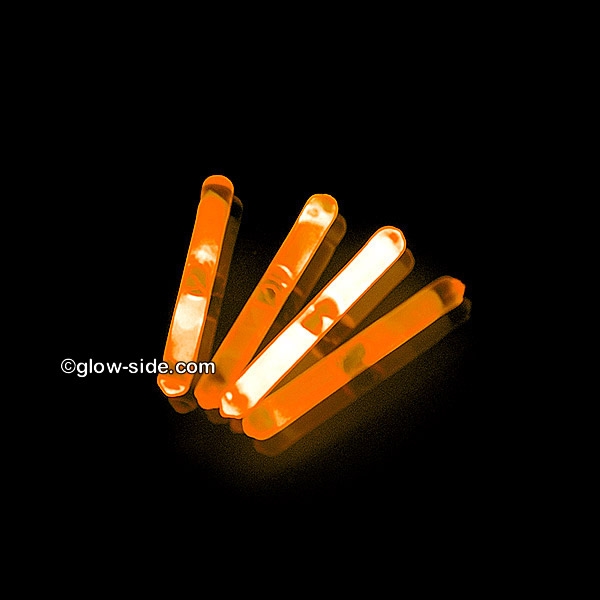 Mini Knicklichter - orange 2er